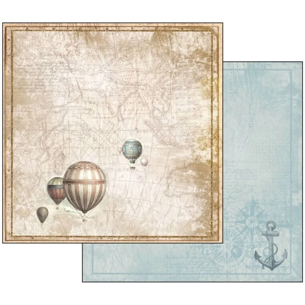 Stamperia Scrapbook papier – Sea Land 8x8