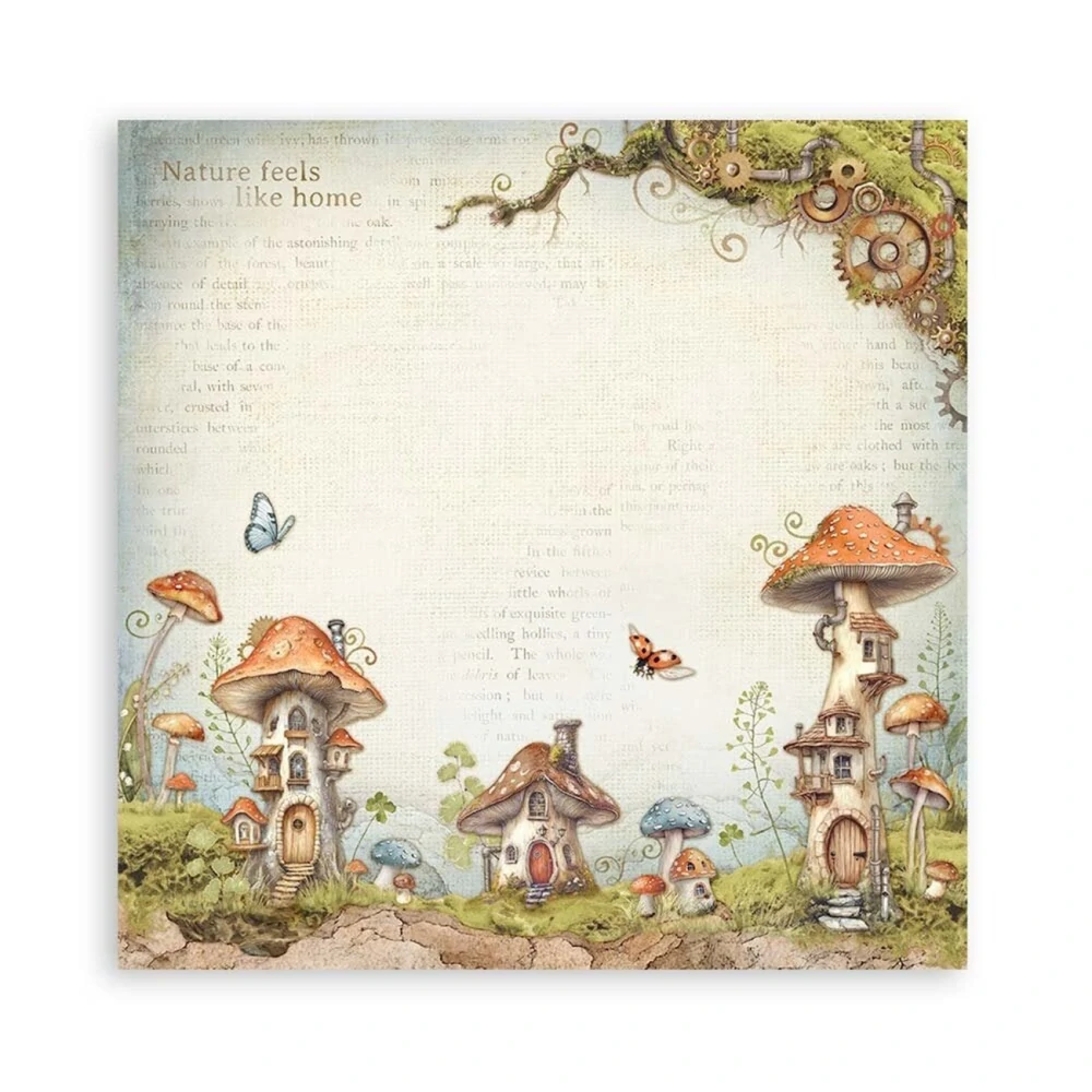 Stamperia Scrapbook papier – Hidden Grove 8x8 Maxi
