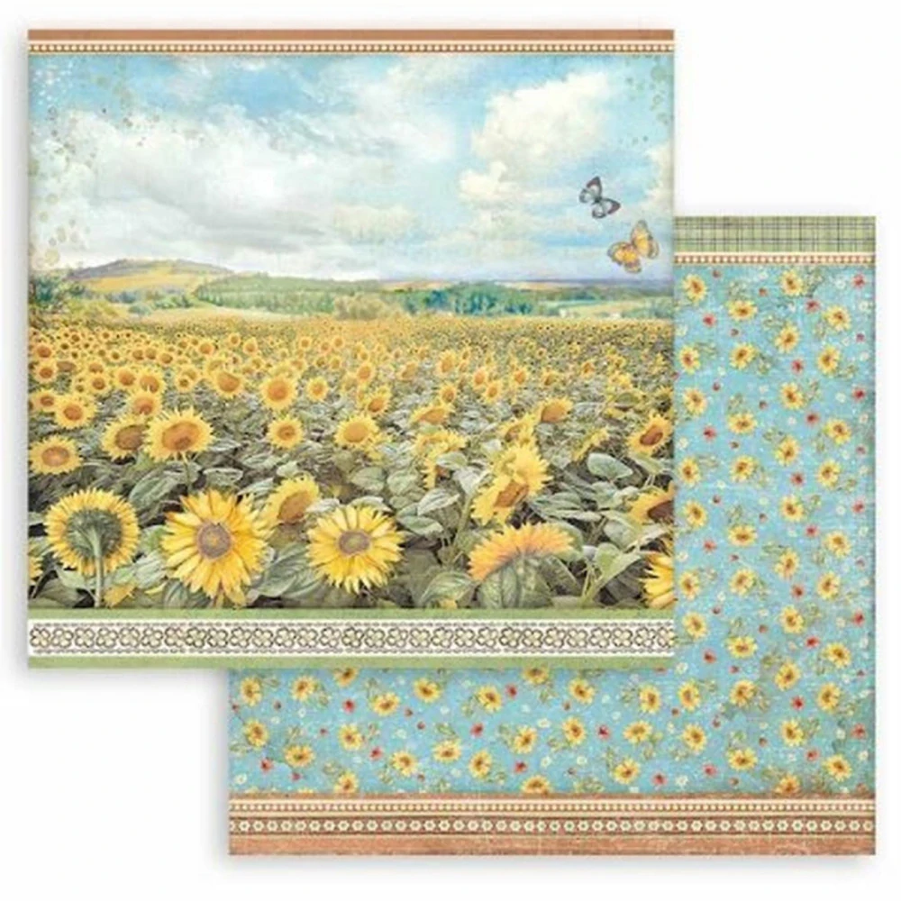 Stamperia Scrapbook papier – Sunflower Art 12x12