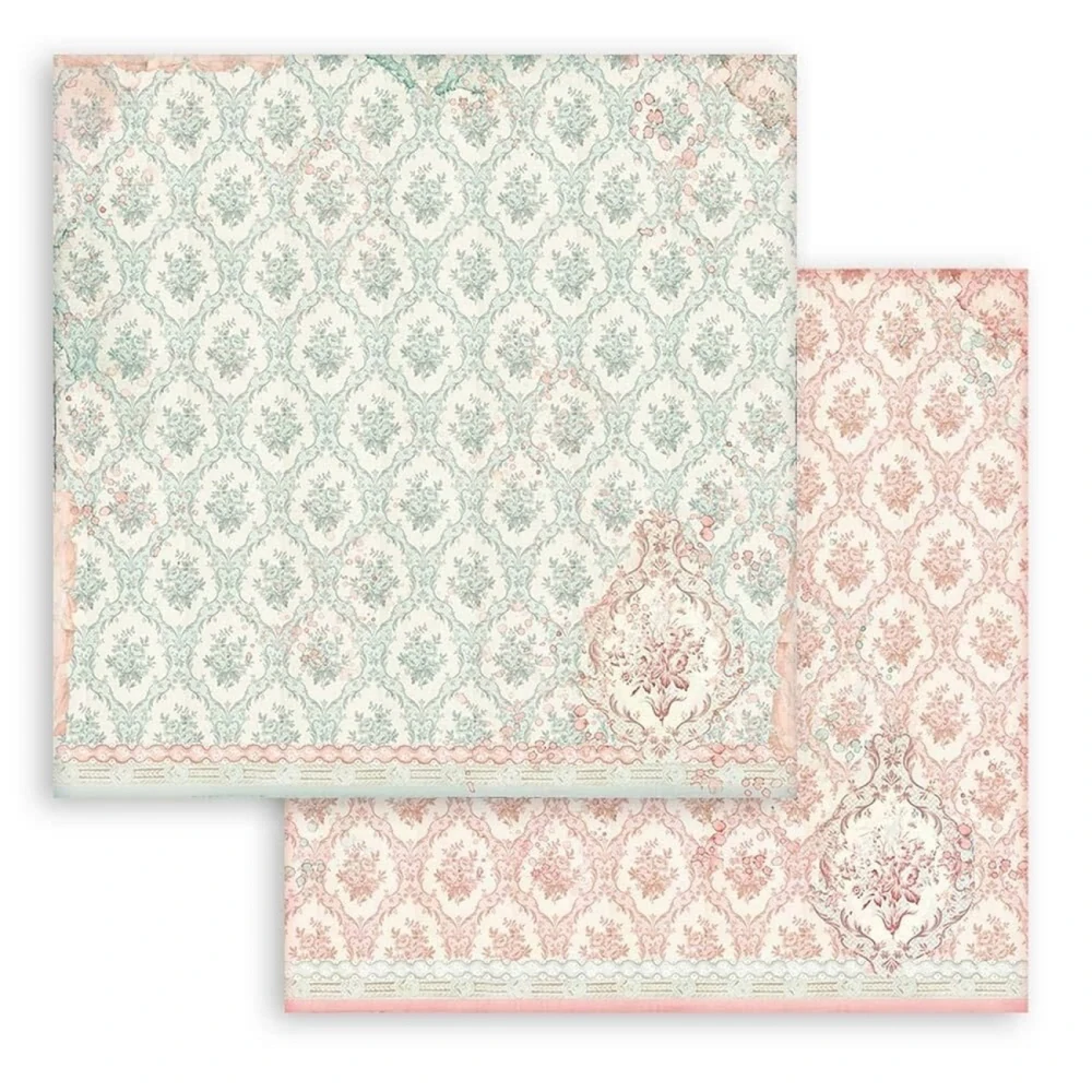 Stamperia Scrapbook papier – Rose Parfum Backgrounds 12x12