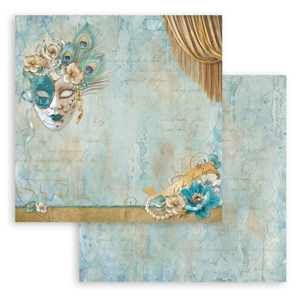 Stamperia Scrapbook papier – Masquerade 12x12