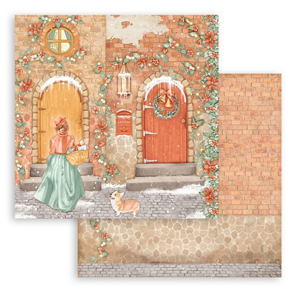 Stamperia Scrapbook papier – All around Xmas 12x12