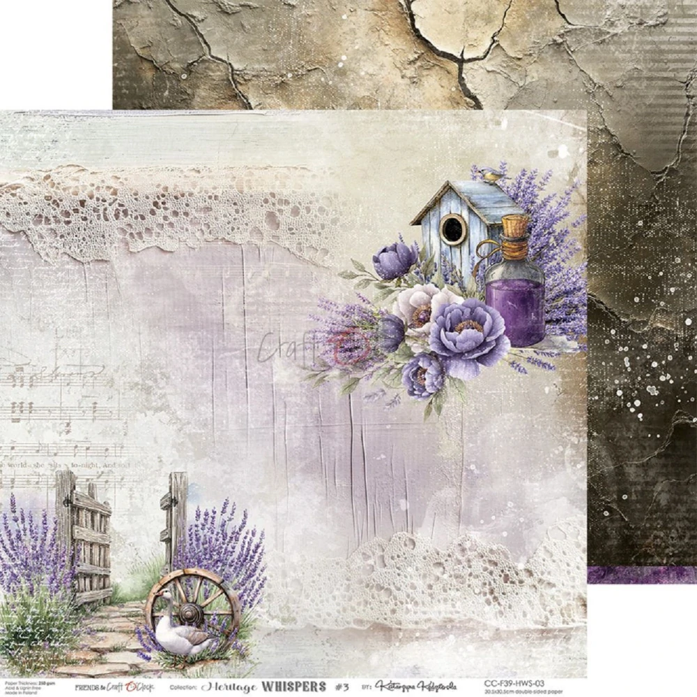 Craft O´ Clock Scrapbook papier - Heritage Whispers 12x12