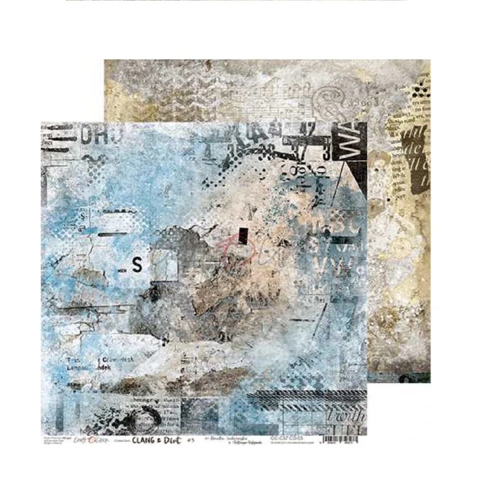 Craft O´ Clock Scrapbook papier - Clang and Dirt 12x12
