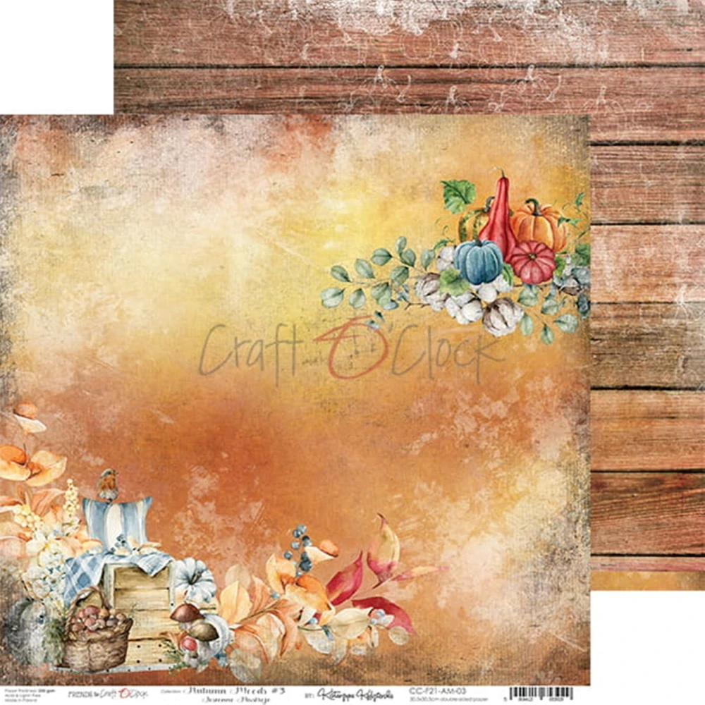 Craft O´ Clock Scrapbook papier - Autumn Moods 12x12