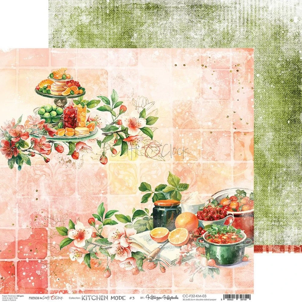 Craft O´ Clock Scrapbook papier - Kitchen Mode 12x12