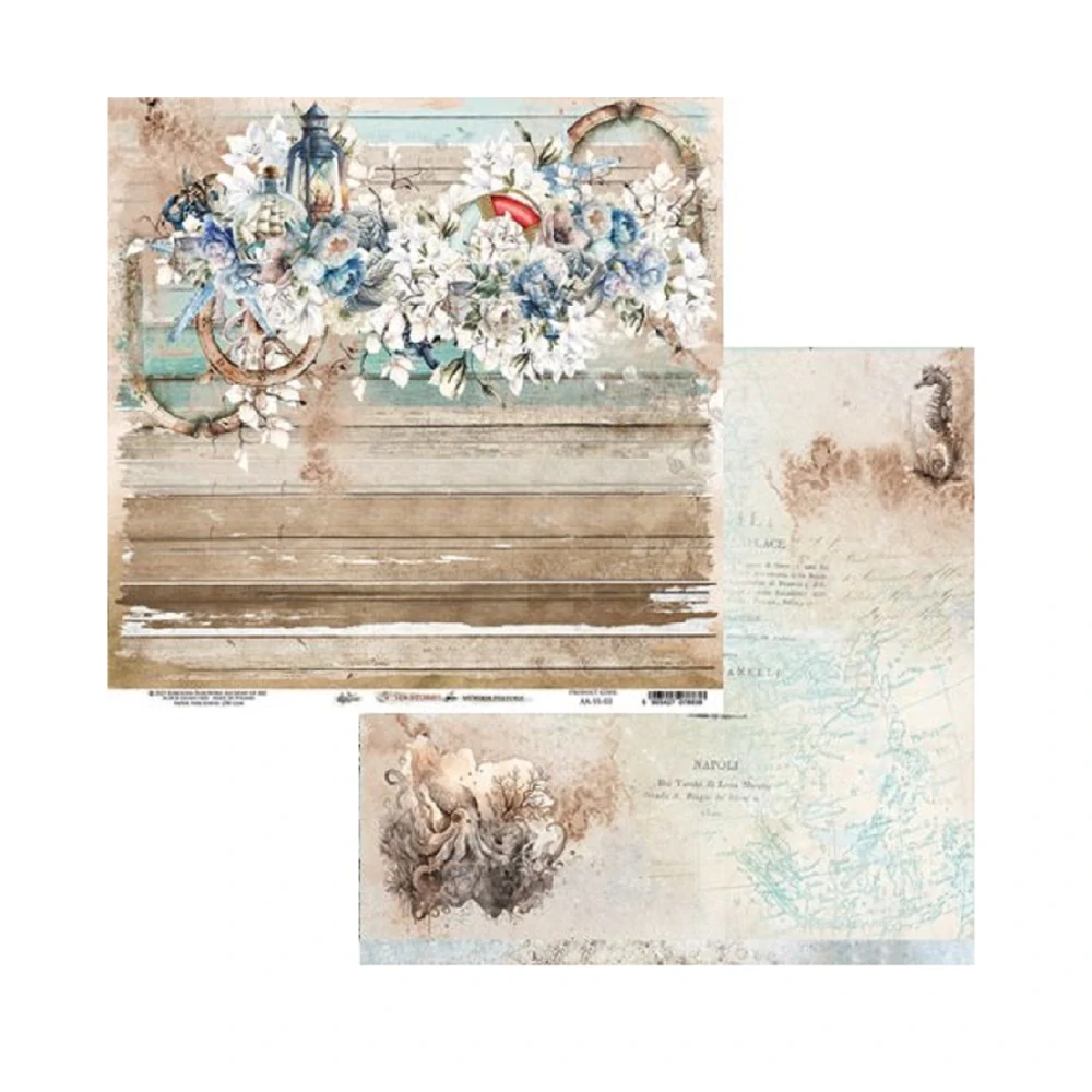 Alchemy of Art Scrapbook papier Sea Stories 12x12