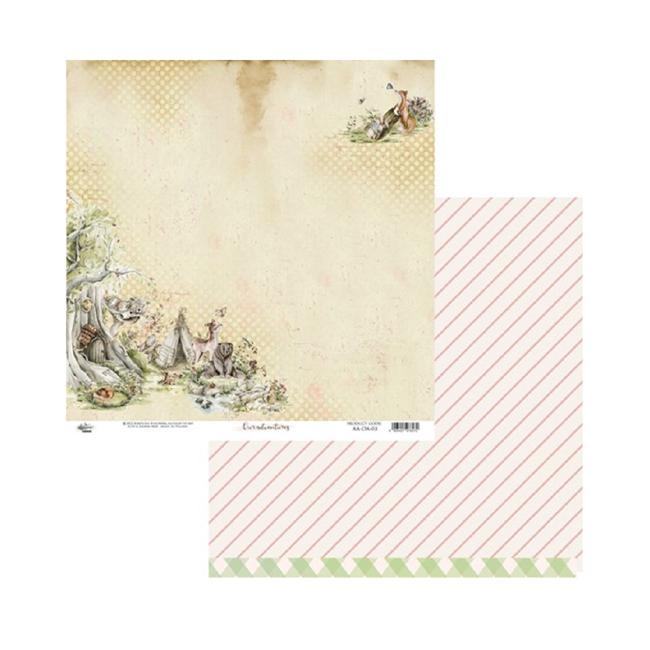 Alchemy of Art Scrapbook papier Our Adventures 12x12
