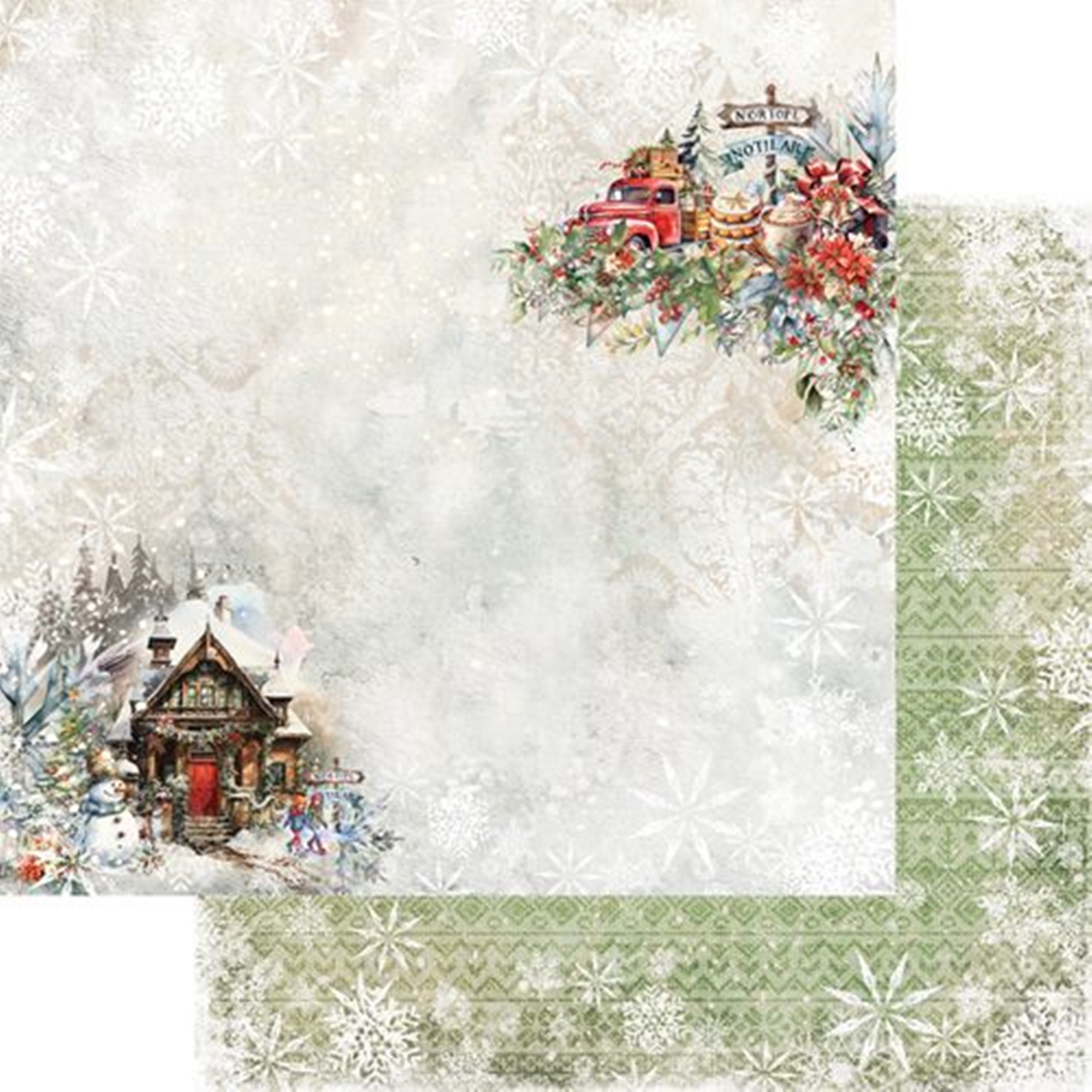 Alchemy of Art Scrapbook papier Merry Christmas 12x12