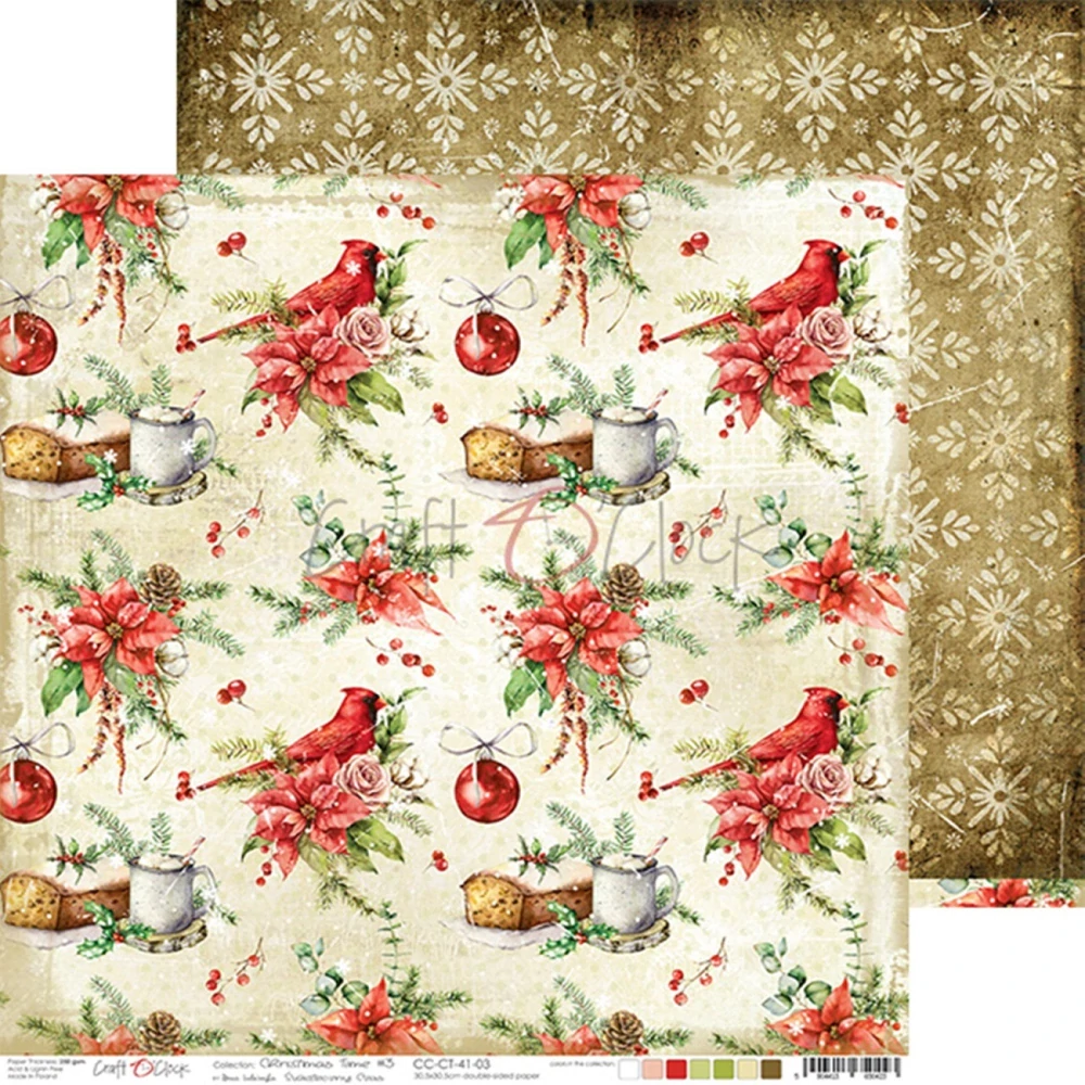  Scrapbook papier Christmas Time - 12x12 - Craft O´ Clock