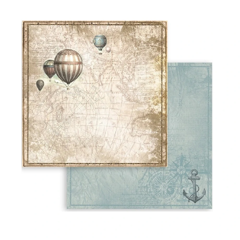 Stamperia Scrapbook papier – Sea Land 8x8