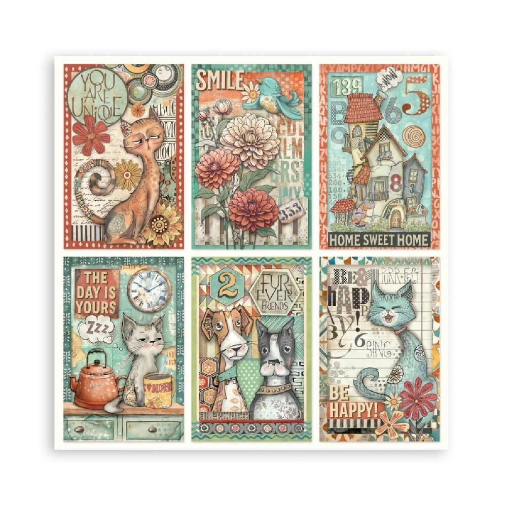 Stamperia Furry Friends 12x12 Maxi scrapbook papier