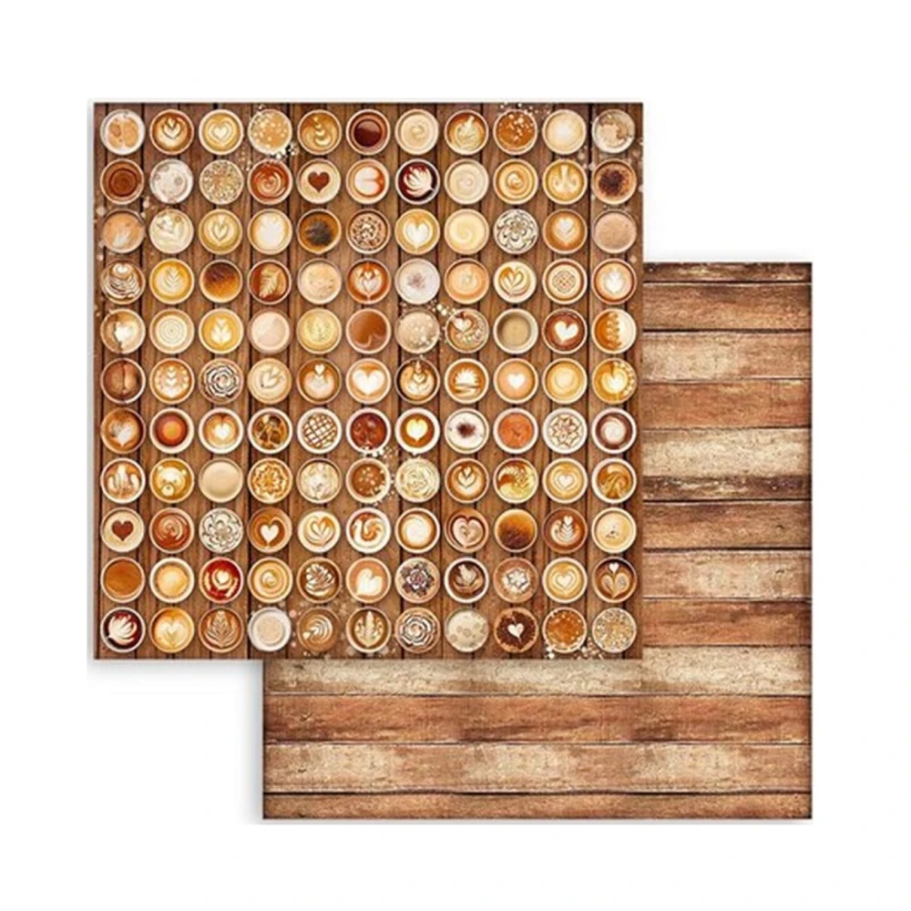 Stamperia Scrapbook papier – Coffee and Chocolate Backgrounds 8x8