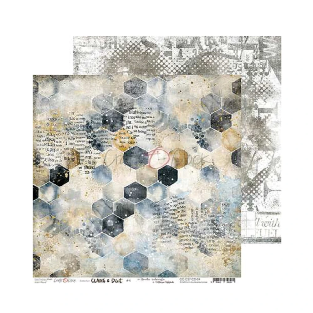 Craft O´ Clock Scrapbook papier - Clang and Dirt 8x8