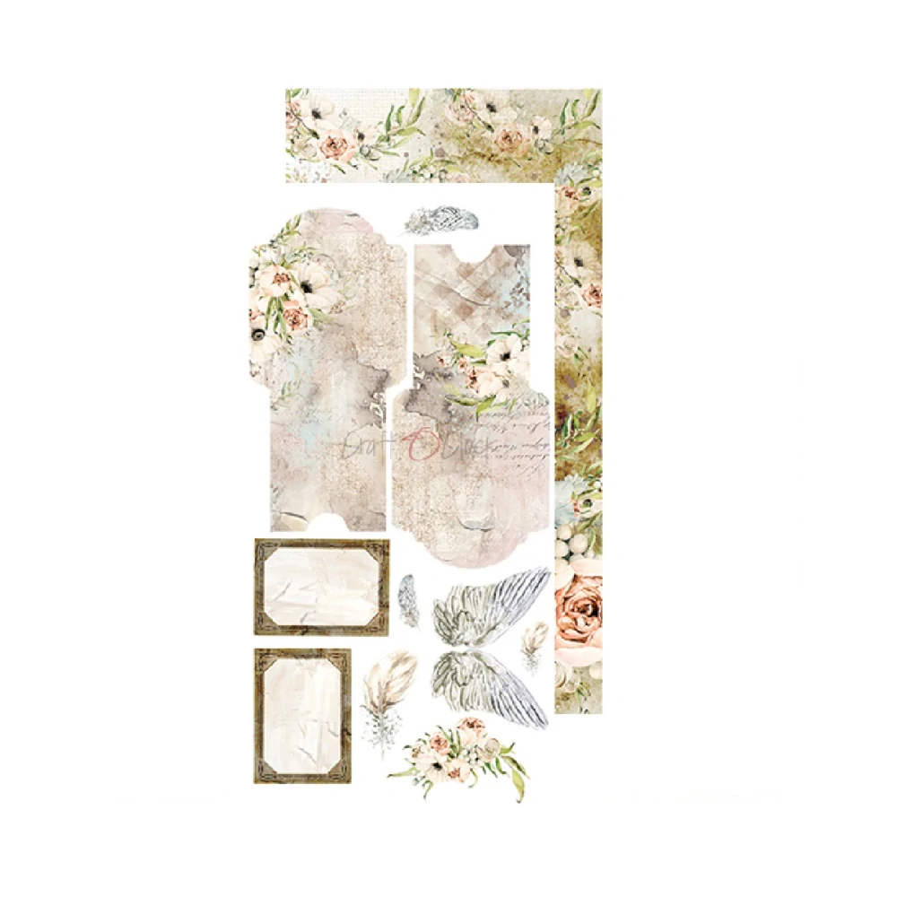 Craft O´ Clock Scrapbook papier - Blooming Retread  6x12