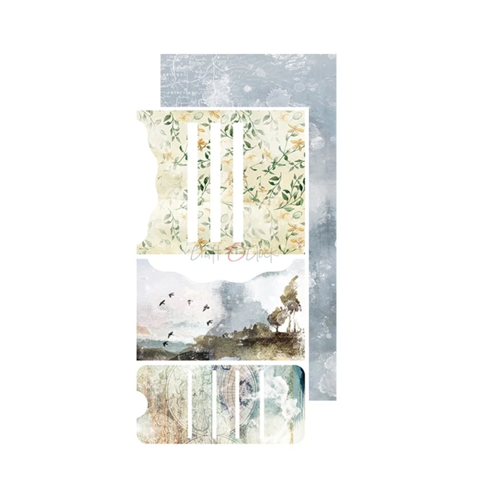 Craft O´ Clock Scrapbook papier - Trail of Silence 6x12