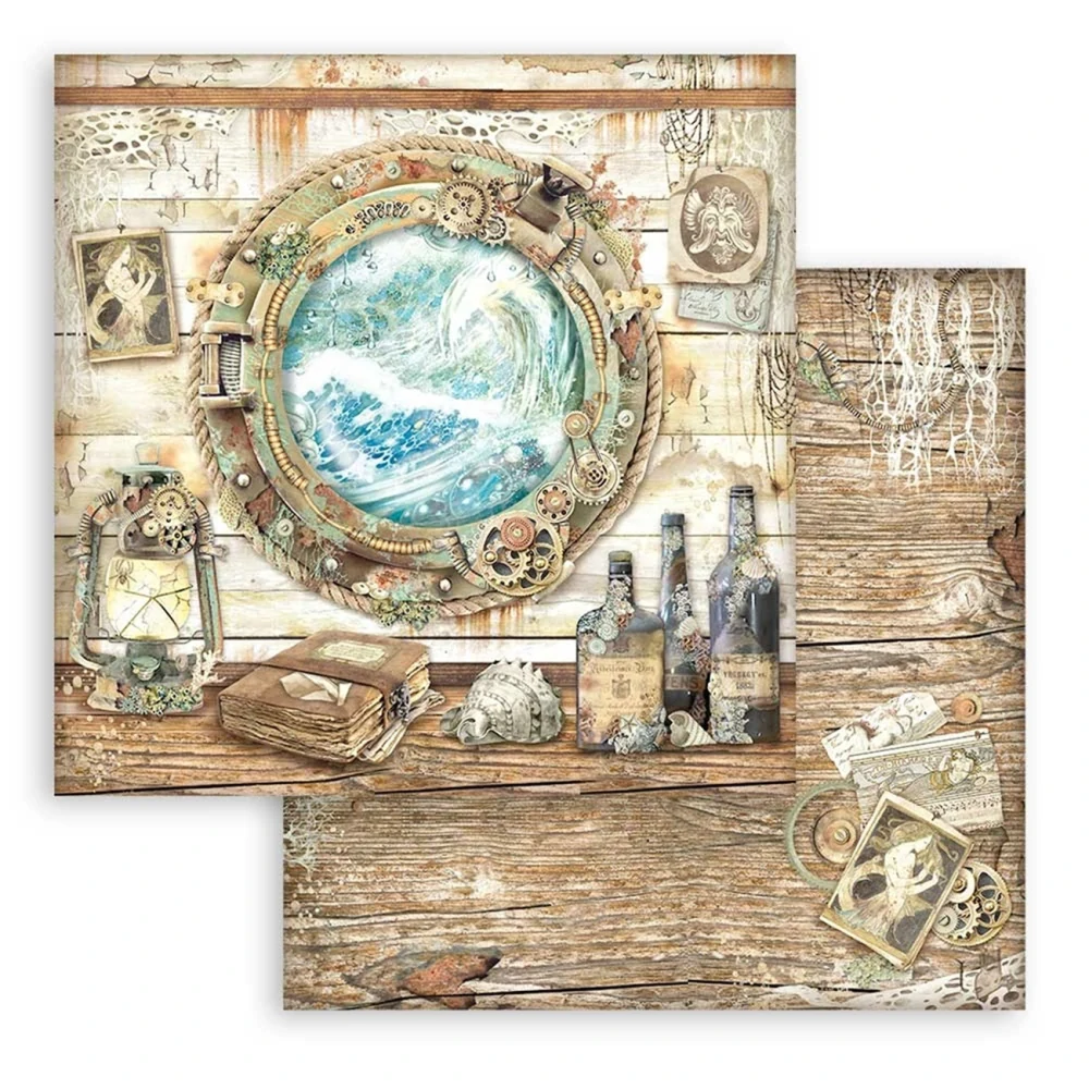 Stamperia Scrapbook papier – Songs of The Sea 8x8