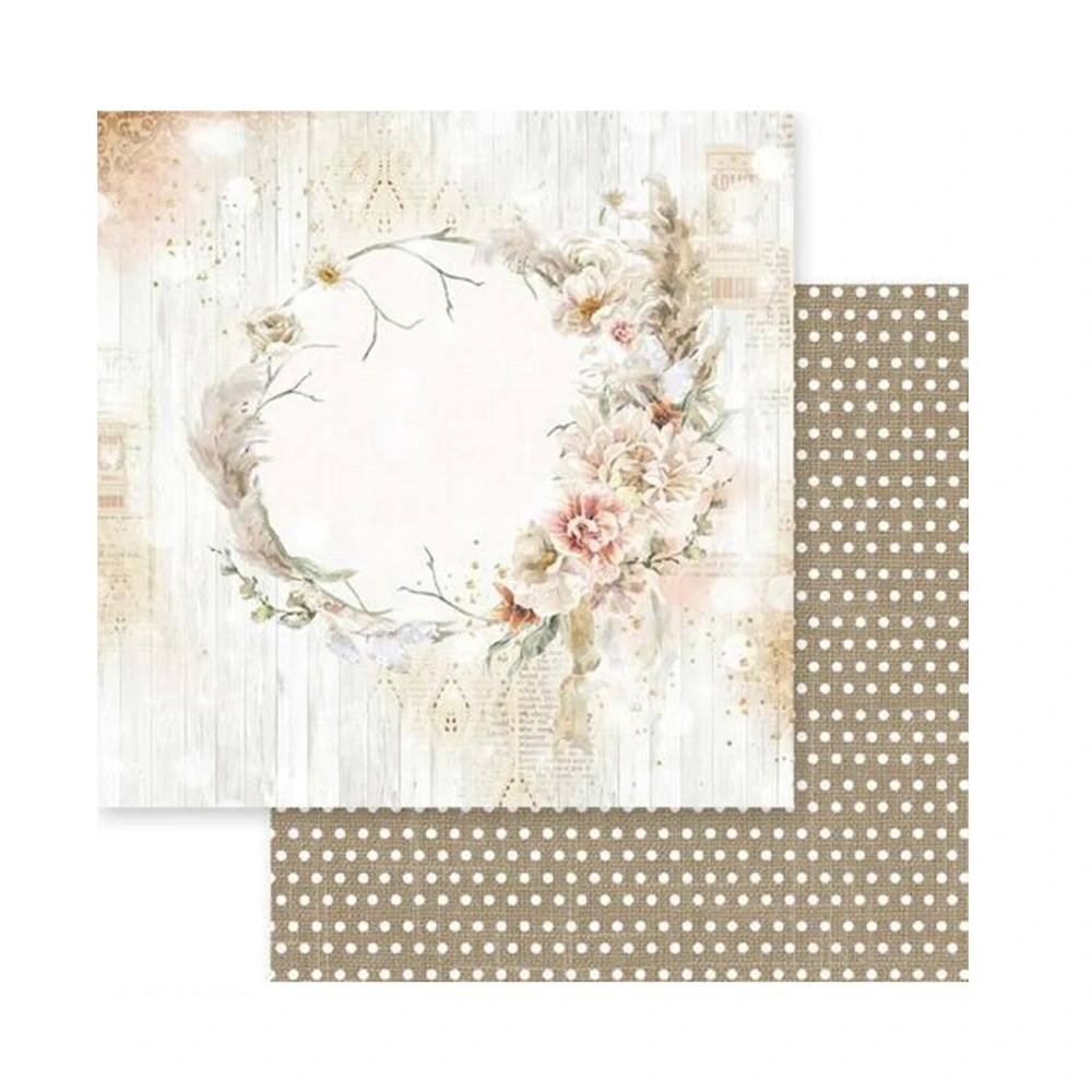 Memory Place Scrapbook papier Dusty Blue Floral 12x12