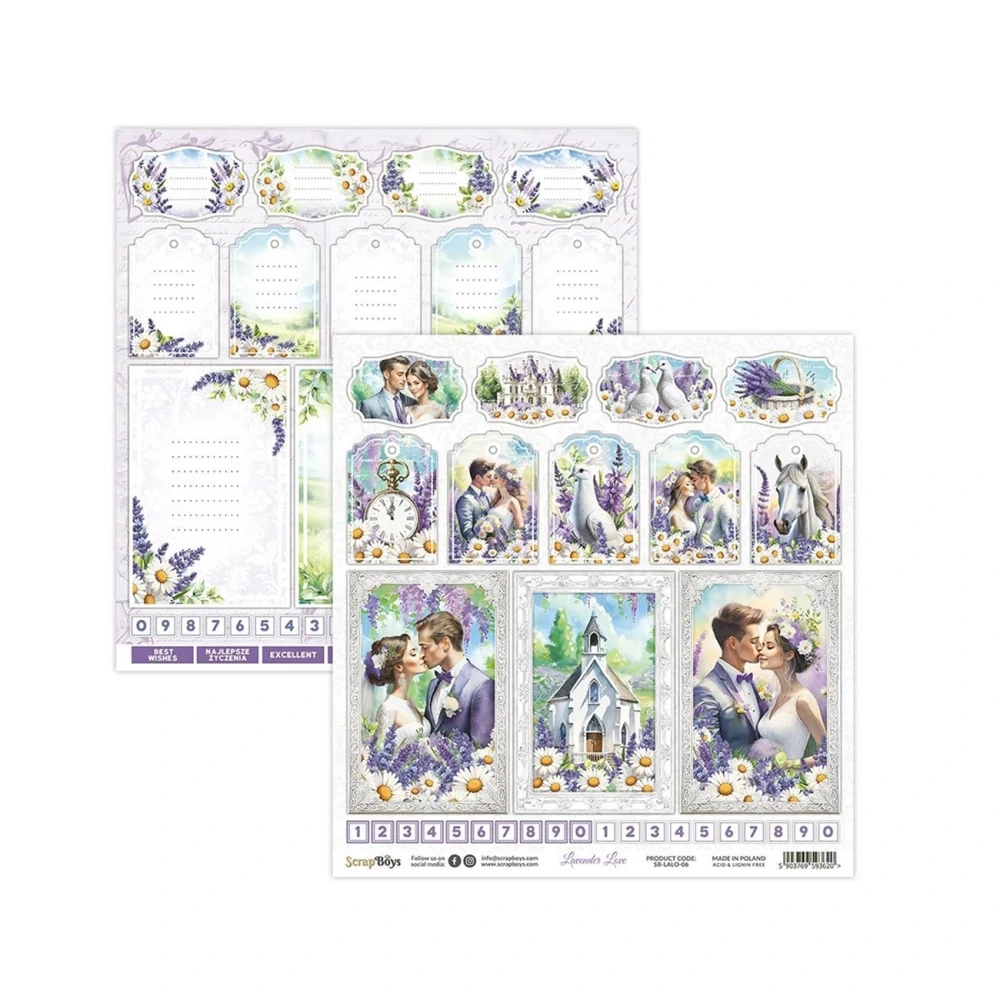 Scrapboys Scrapbook papier Lavender Love 12x12