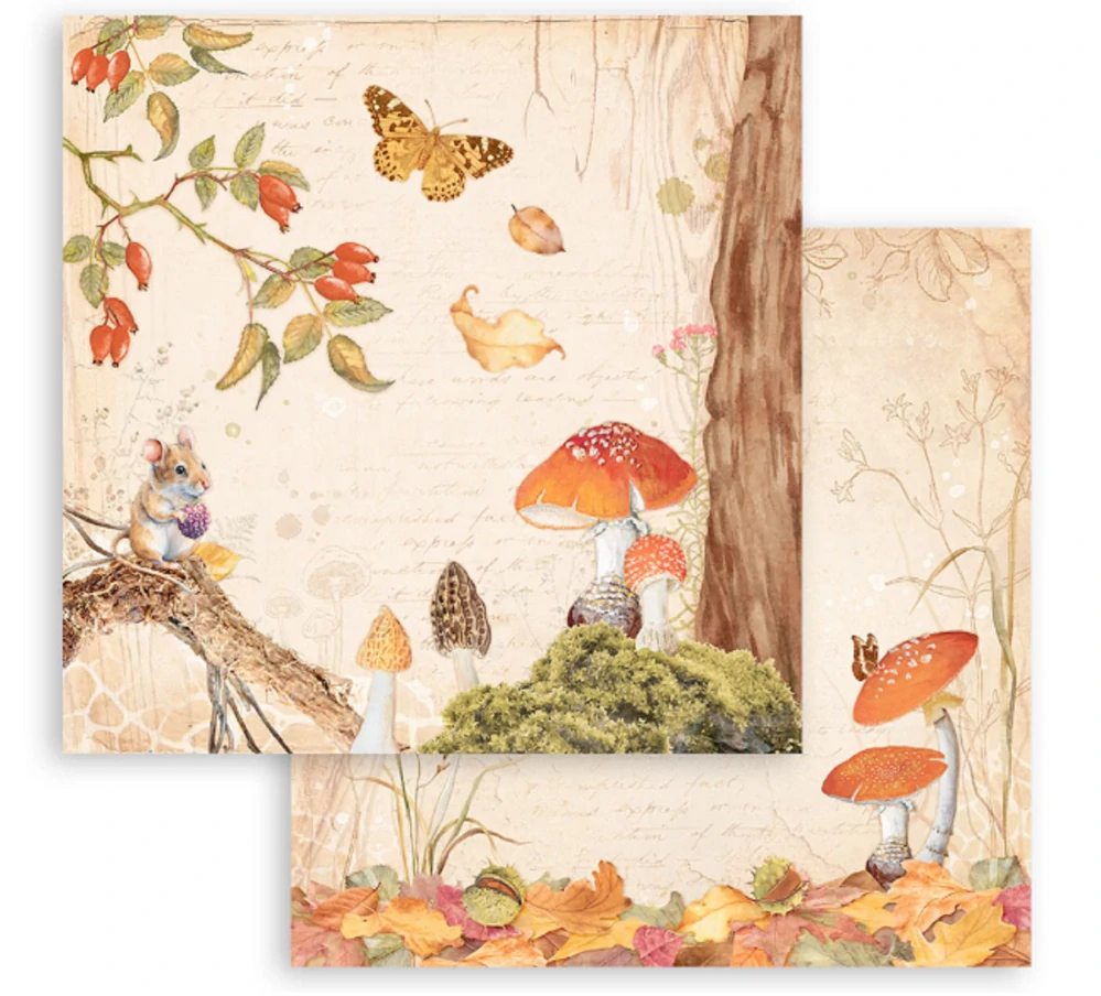Stamperia Scrapbook papier – Woodland 12x12
