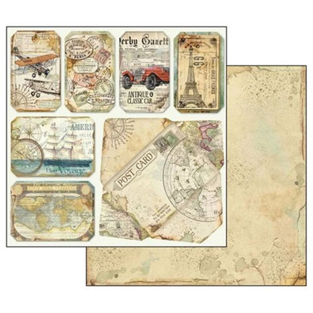 Stamperia Scrapbook papier – Around the World 12x12