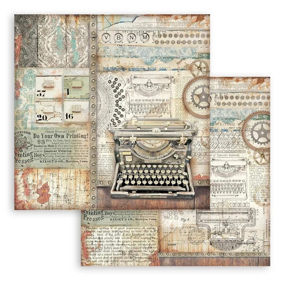 Stamperia Scrapbook papier – Lady Vagabond Lifestyle 12x12