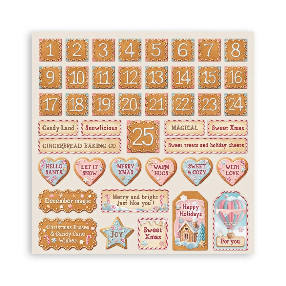 Stamperia Scrapbook papier – Candy Christmas Maxi 12x12
