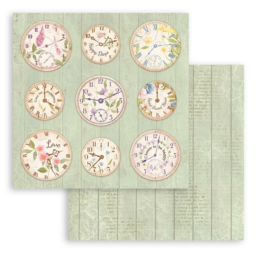 Stamperia Scrapbook papier – Welcome Home 8x8