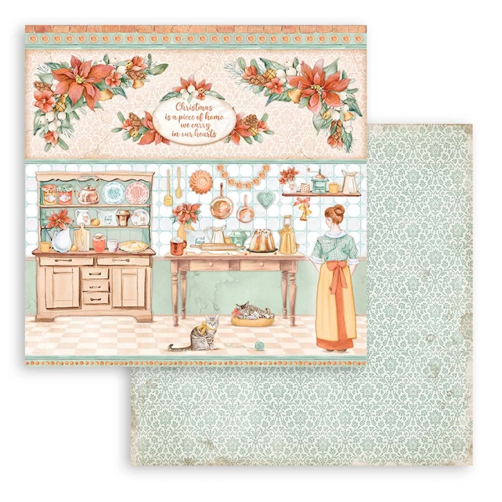 Stamperia Scrapbook papier – All around Xmas 12x12