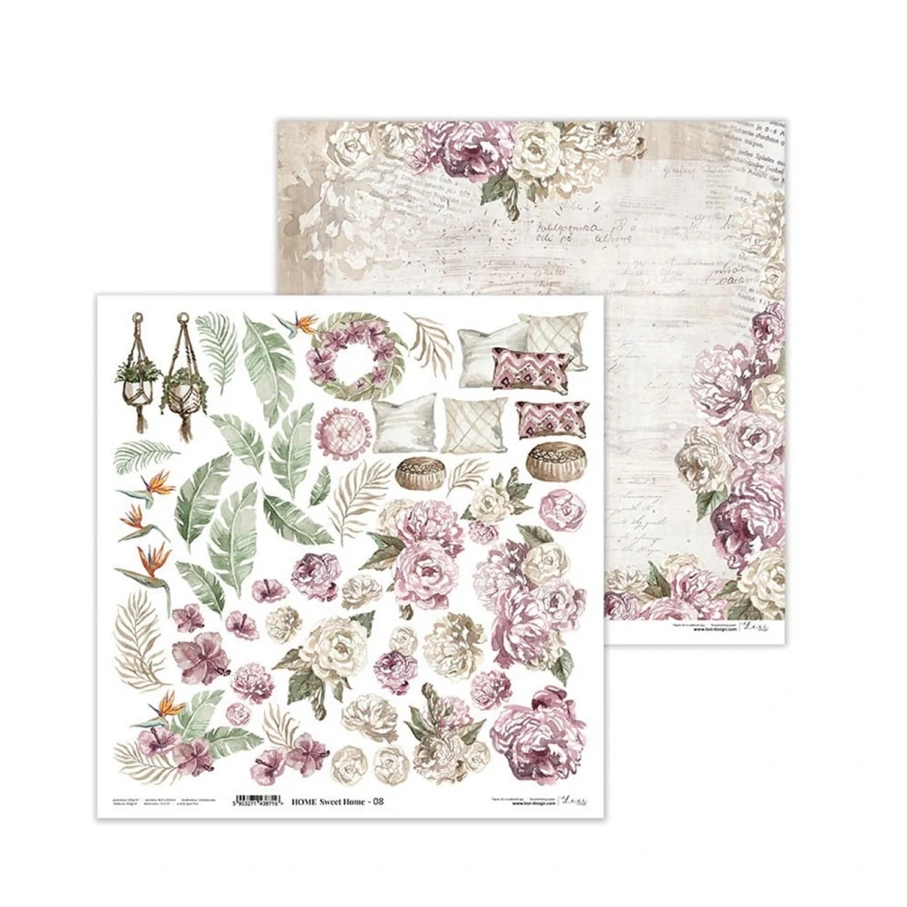 Lexi design Scrapbook papier Home Sweet Home 12x12