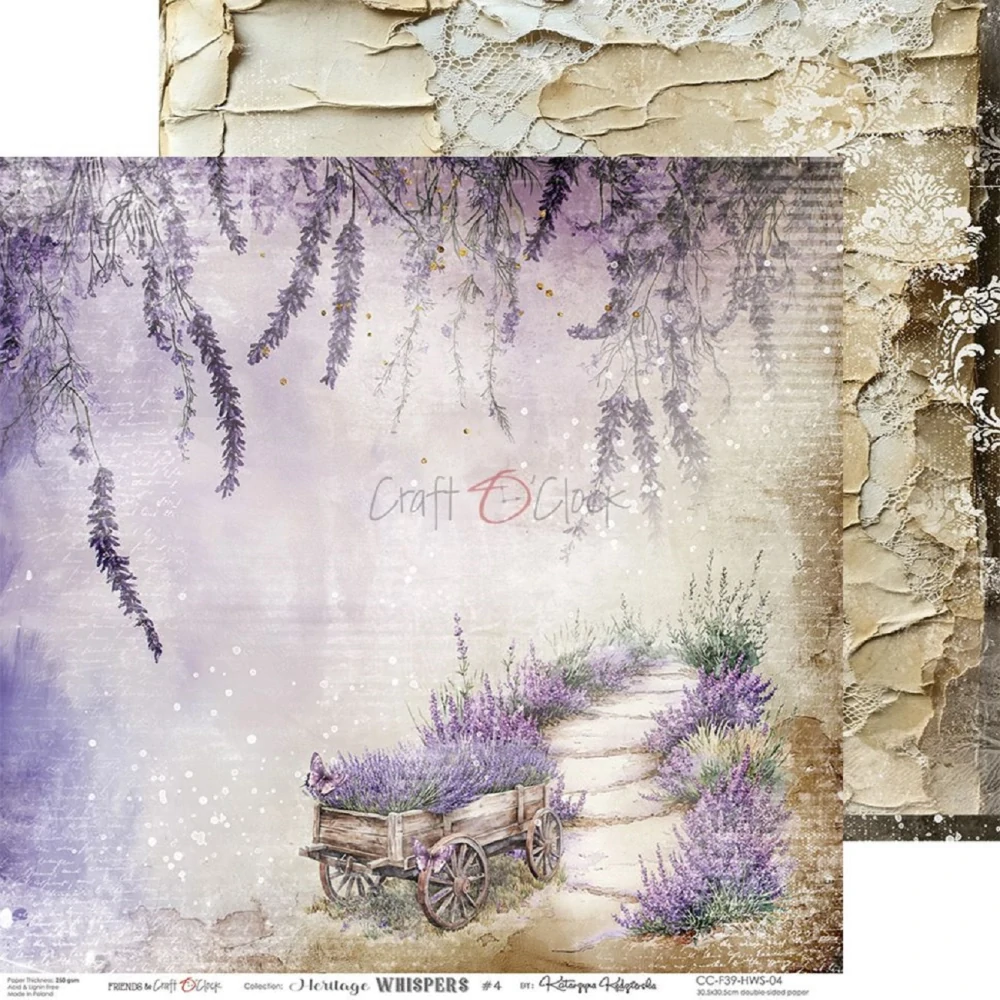 Craft O´ Clock Scrapbook papier - Heritage Whispers 12x12