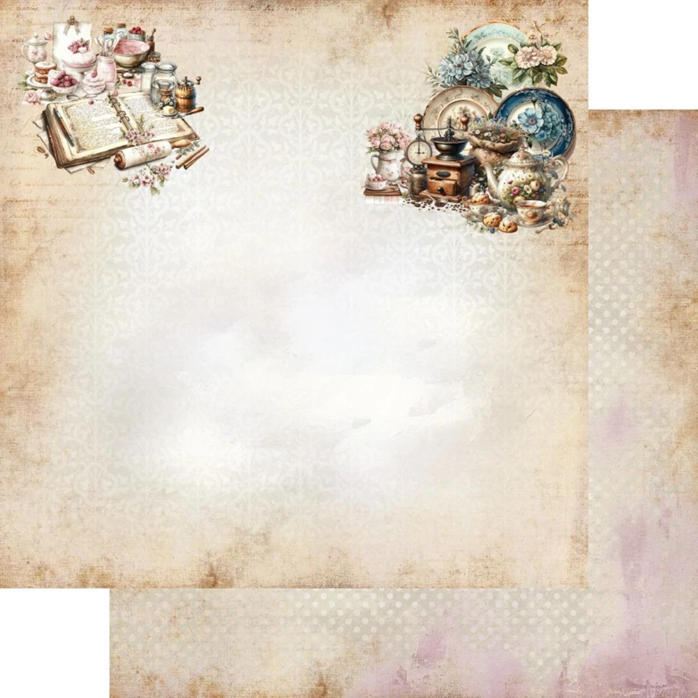 Alchemy of Art Scrapbook papier Recipe for happiness 12x12