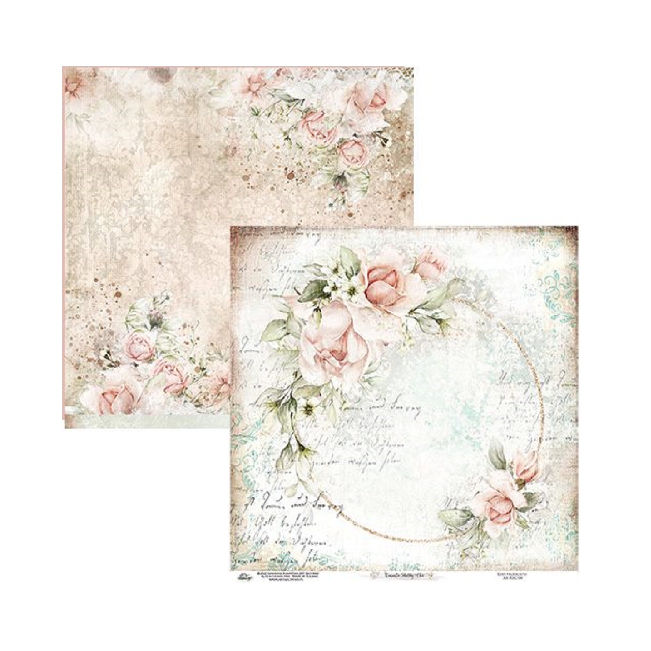 Alchemy of Art Scrapbook papier Romantic Shabby Chic 12x12