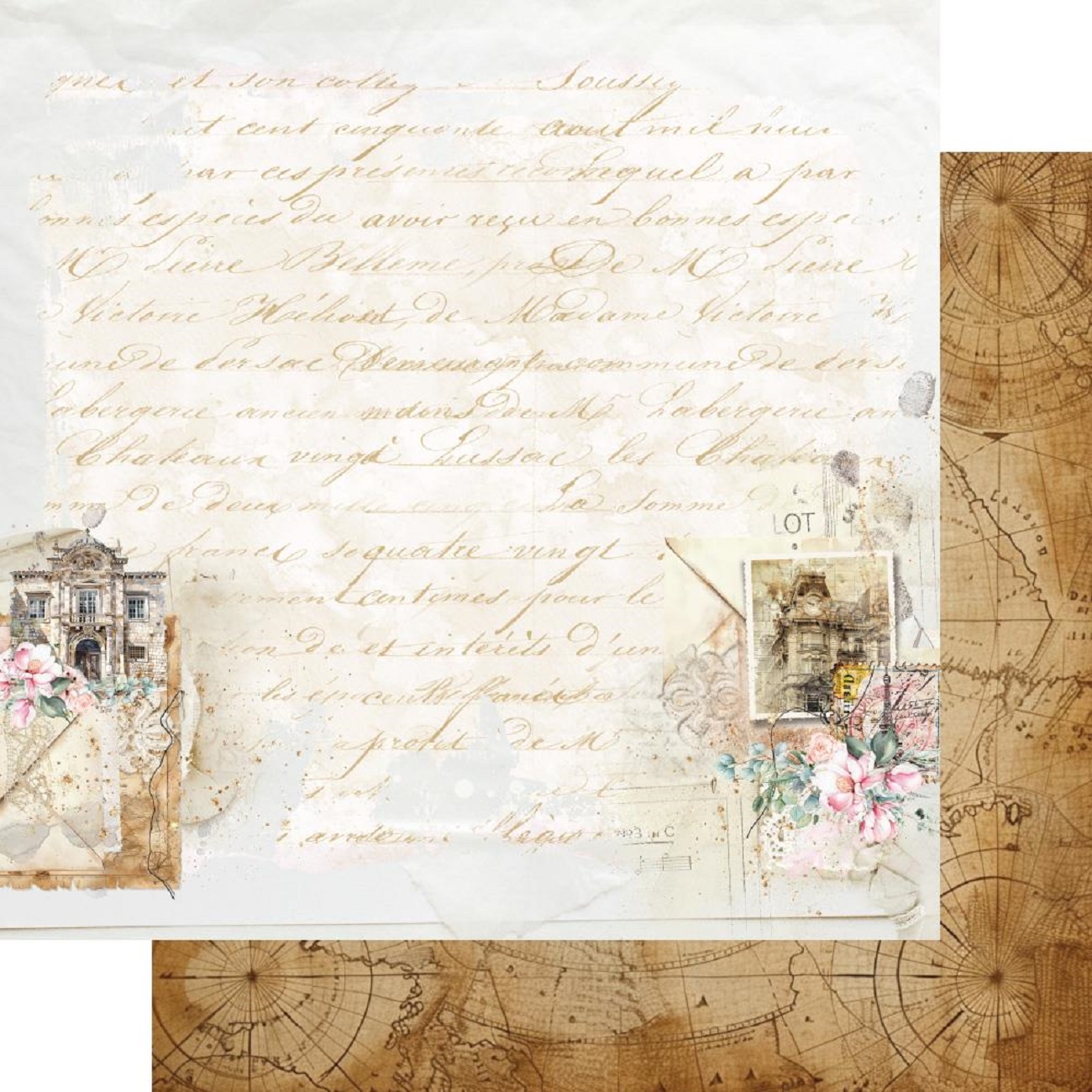 Alchemy of Art Scrapbook papier Memories from the Trip 12x12