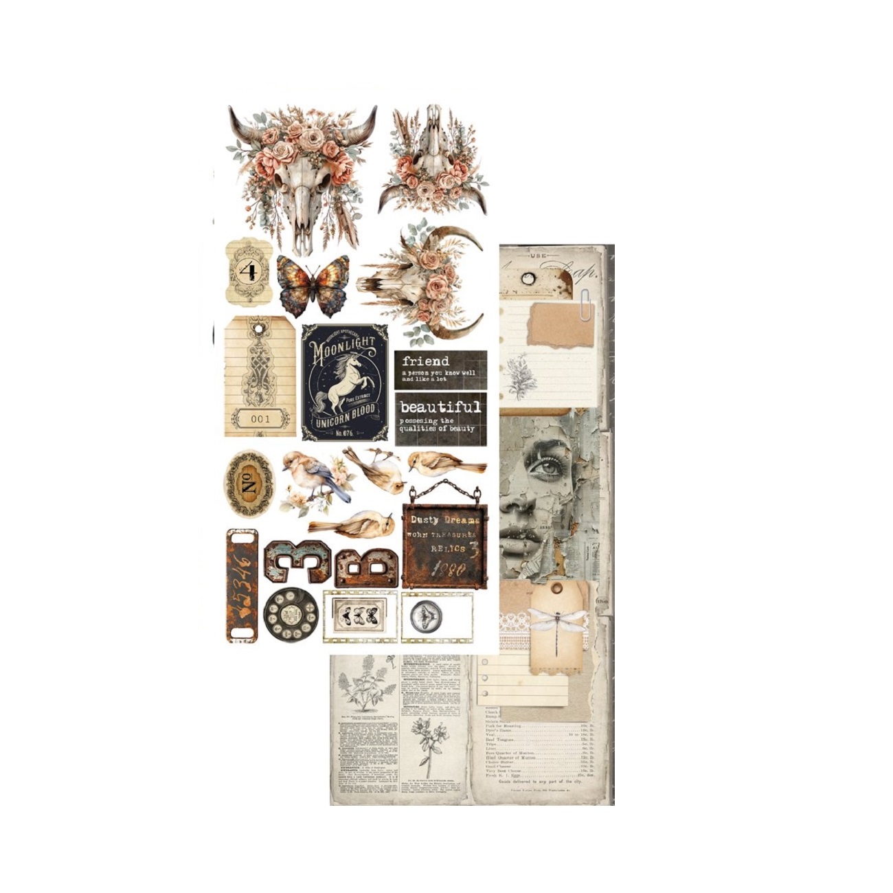 Alchemy of Art Scrapbook papier Natural Beauty Junk Journal 6x12
