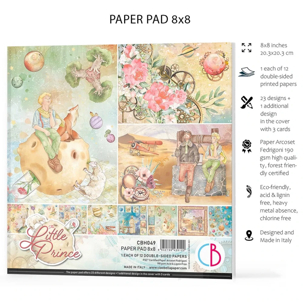 Ciao Bella Scrapbook papier The Little Prince 8x8