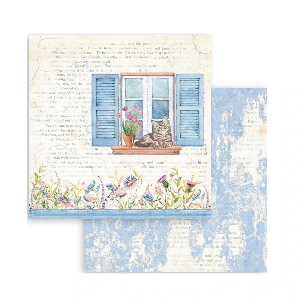 Stamperia Scrapbook papier – Welcome Home 8x8