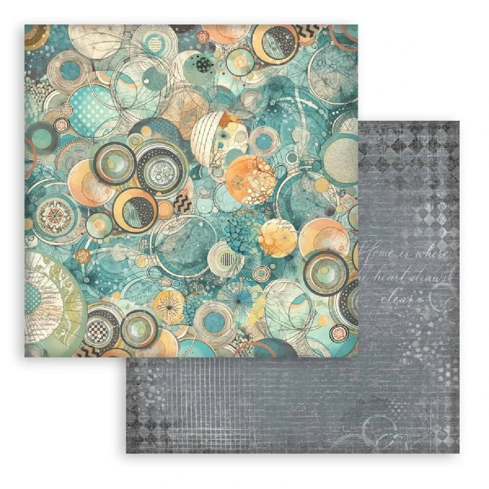 Stamperia Furry Friends Backgrounds 8x8 scrapbook papier