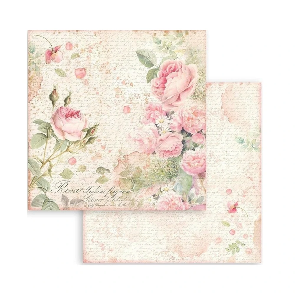 Stamperia Scrapbook papier – Rose Parfum 8x8