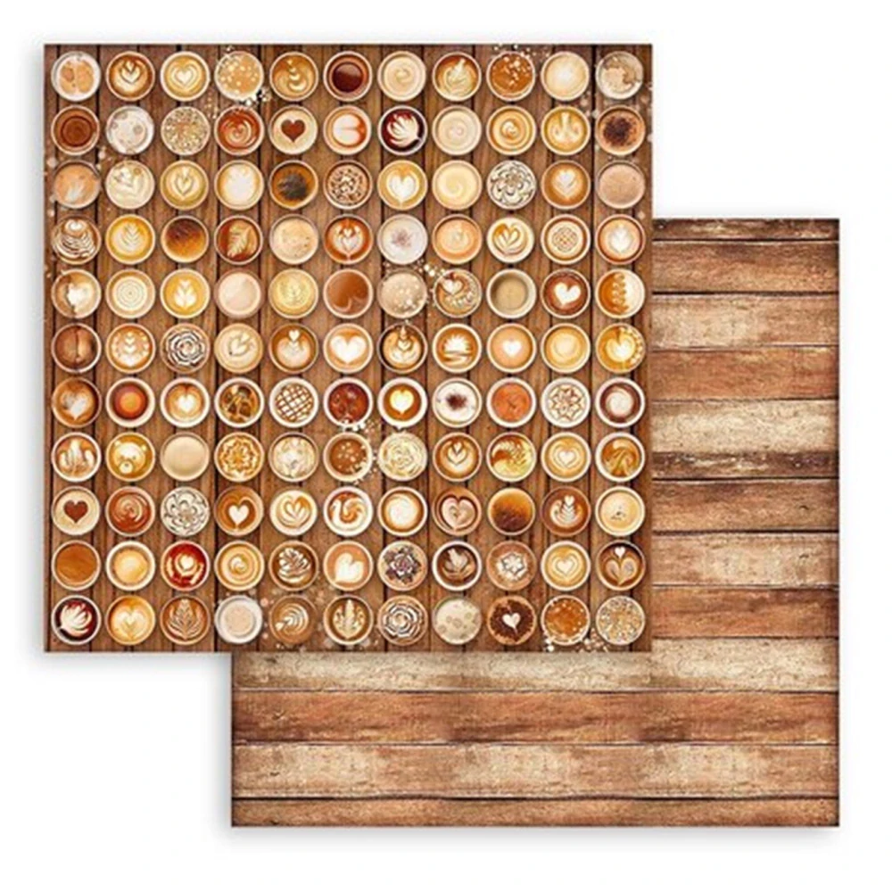 Stamperia Scrapbook papier – Coffee and Chocolate Backgrounds 8x8