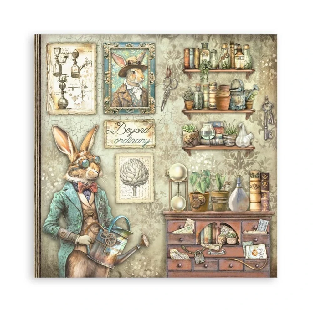 Stamperia Alterego scrapbook papier 8x8 Maxi