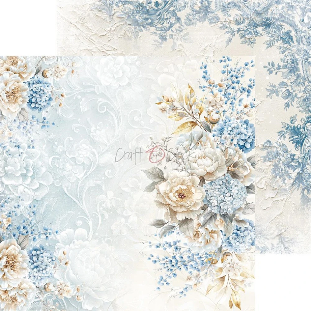 Craft O´ Clock Scrapbook papier - Something Blue 8x8 