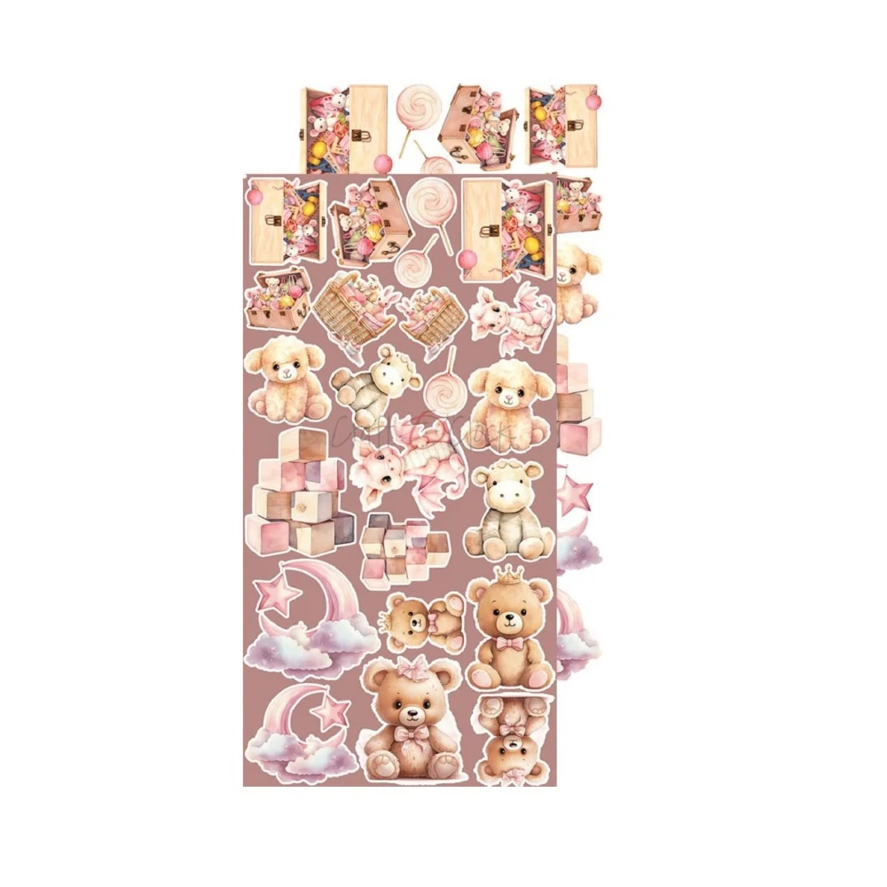 Craft O´ Clock Scrapbook papier - Girl & Curl 6x12 