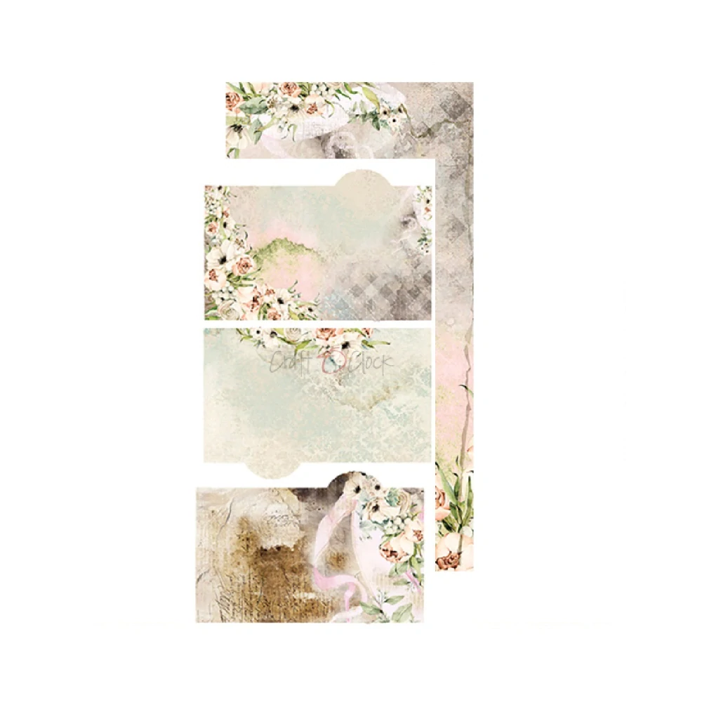 Craft O´ Clock Scrapbook papier - Blooming Retread  6x12