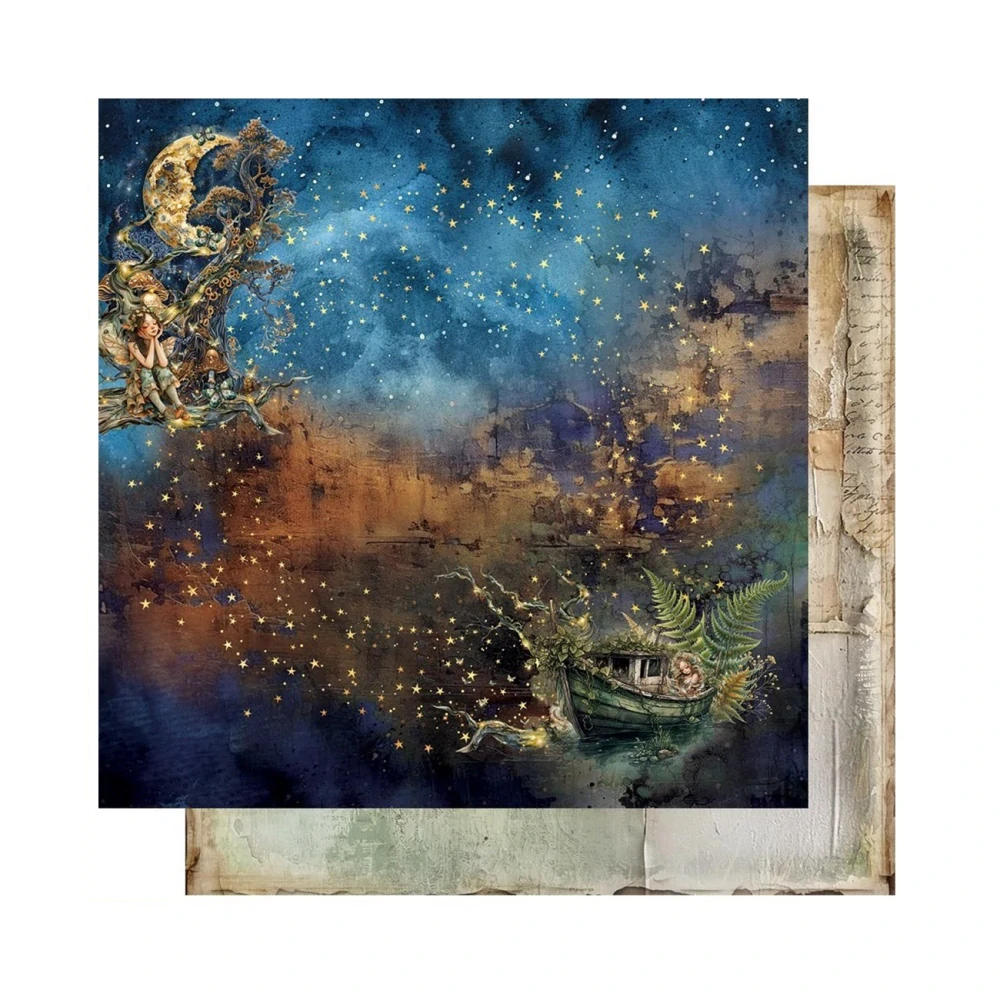 Alchemy of Art Scrapbook papier Tales of Moss and Fern 12x12