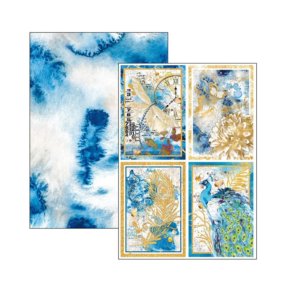 Ciao Bella Scrapbook papier Indigo A4