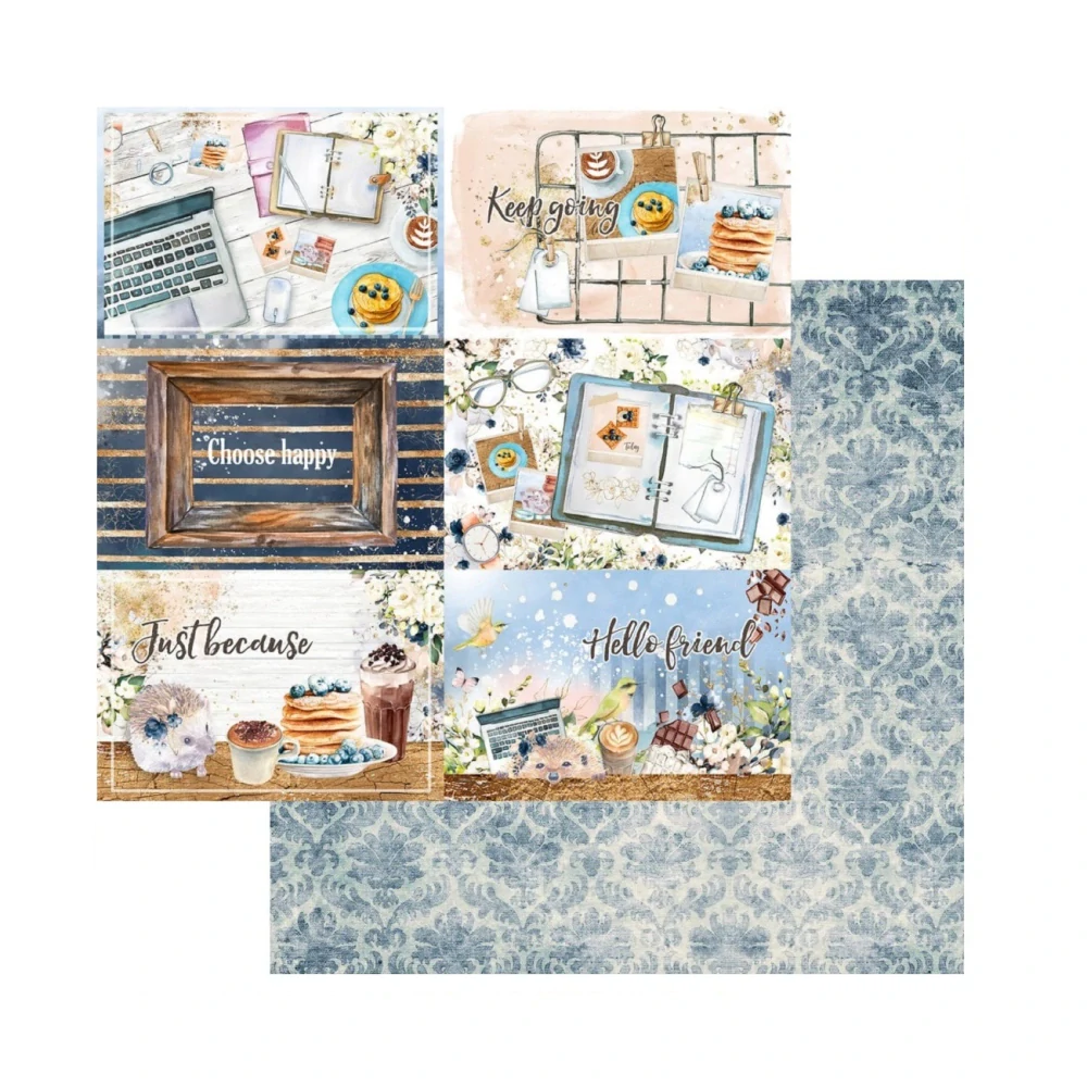 Memory Place Scrapbook papier Hello 12x12