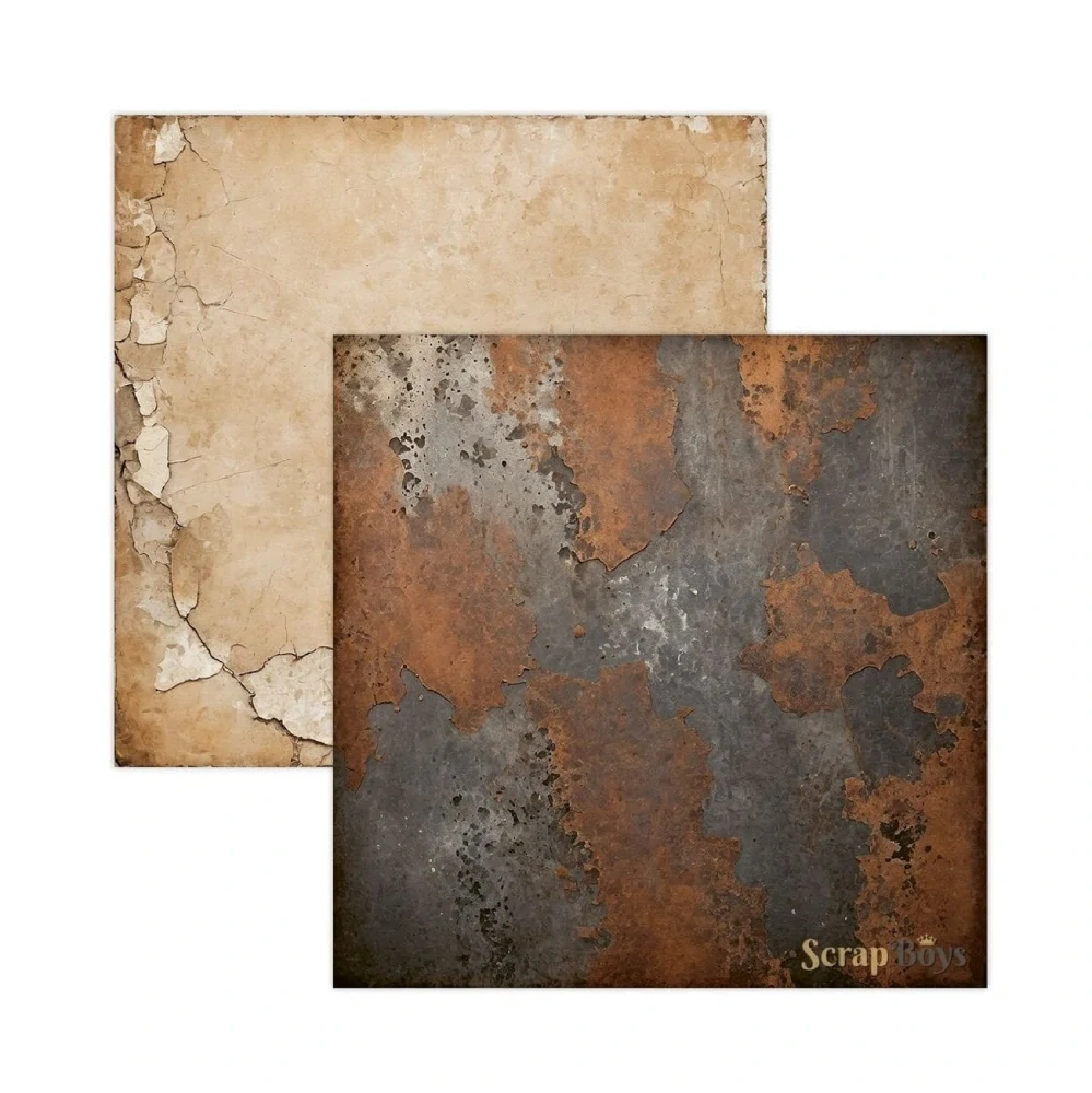 Scrapboys Scrapbook papier Rusty Pack 12x12