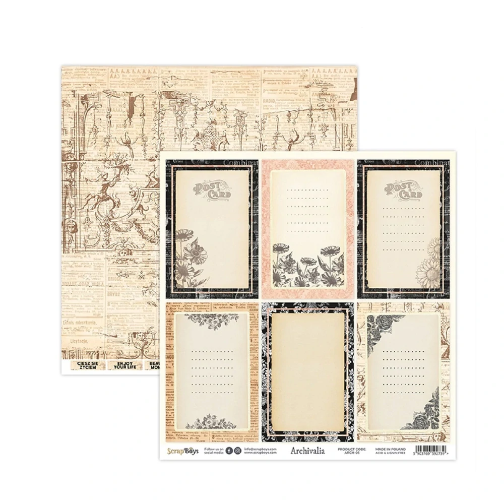 Scrapboys Scrapbook papier Archivalia 12x12