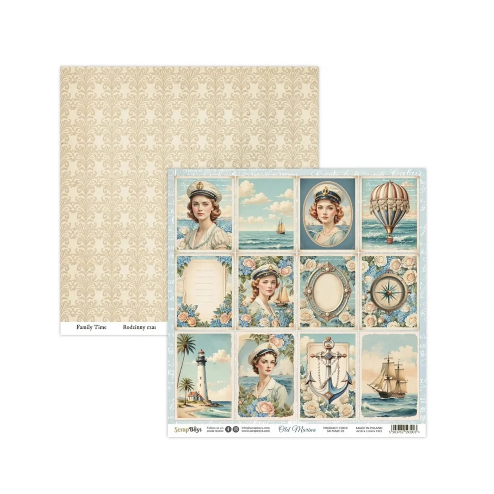 Scrapboys Scrapbook papier Old Marina 12x12